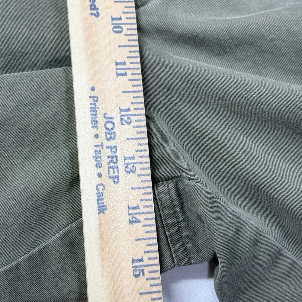 J. Crew Flannel Lined Cargo Pants Mens 40x32 Button Fly Brown Utility‎ Fade Y2k